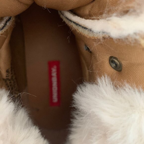 UNIONBAY TAN BOOTS WITH FAUX FUR SIZE 8M - Picture 6 of 8